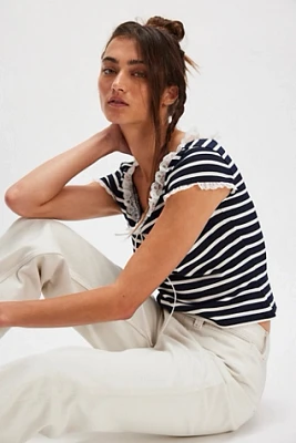 For Love & Lemons Suzette Stripe Top
