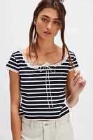 For Love & Lemons Suzette Stripe Top