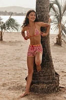It's Now Cool The Printed Crochet Triangle Bikini Top