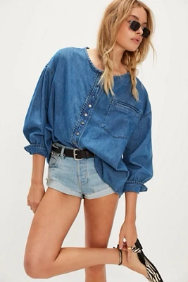 We The Free Denim Dreaming Pullover