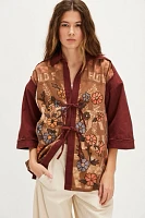 We The Free Pressed Flowers Kimono
