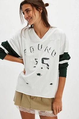 Found Distressed Long-Sleeve Team Jersey