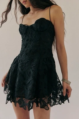 For Love & Lemons Coco Lace Sleeveless Mini Dress