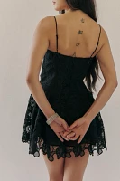 For Love & Lemons Coco Lace Sleeveless Mini Dress