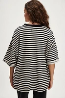 Classic Striped Short-Sleeve Crewneck