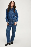 Mari Vaihe Unikko Denim Button-Up Shirt