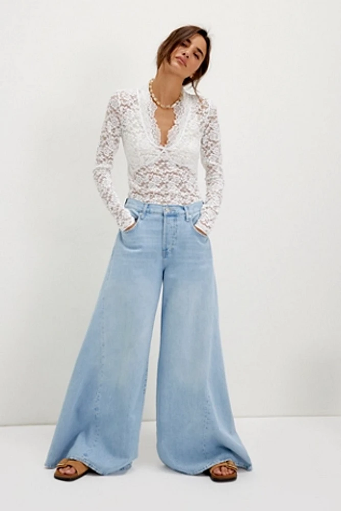 CRVY Pacifica Wide-Leg Jeans