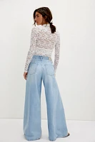 CRVY Pacifica Wide-Leg Jeans