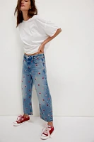 We The Free Deep Trance Embroidered Dropped Boyfriend Jeans