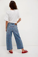 We The Free Deep Trance Embroidered Dropped Boyfriend Jeans