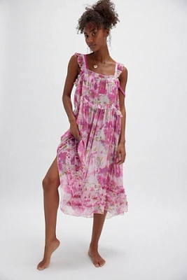 Moon Phase Printed Midi