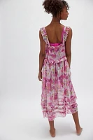 Moon Phase Printed Midi