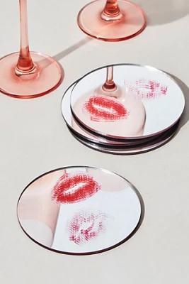 Kiss Mirror Coasters Set