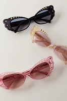 Anna Sui Pearl Wing Oversized Sunglasses