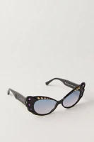 Anna Sui Pearl Wing Oversized Sunglasses