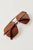 Piper Polarized Aviator Sunglasses