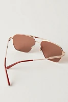 Piper Polarized Aviator Sunglasses