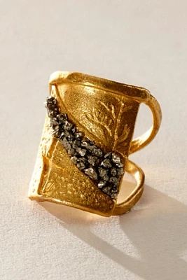 Pyrite Adjustable Cocktail Ring