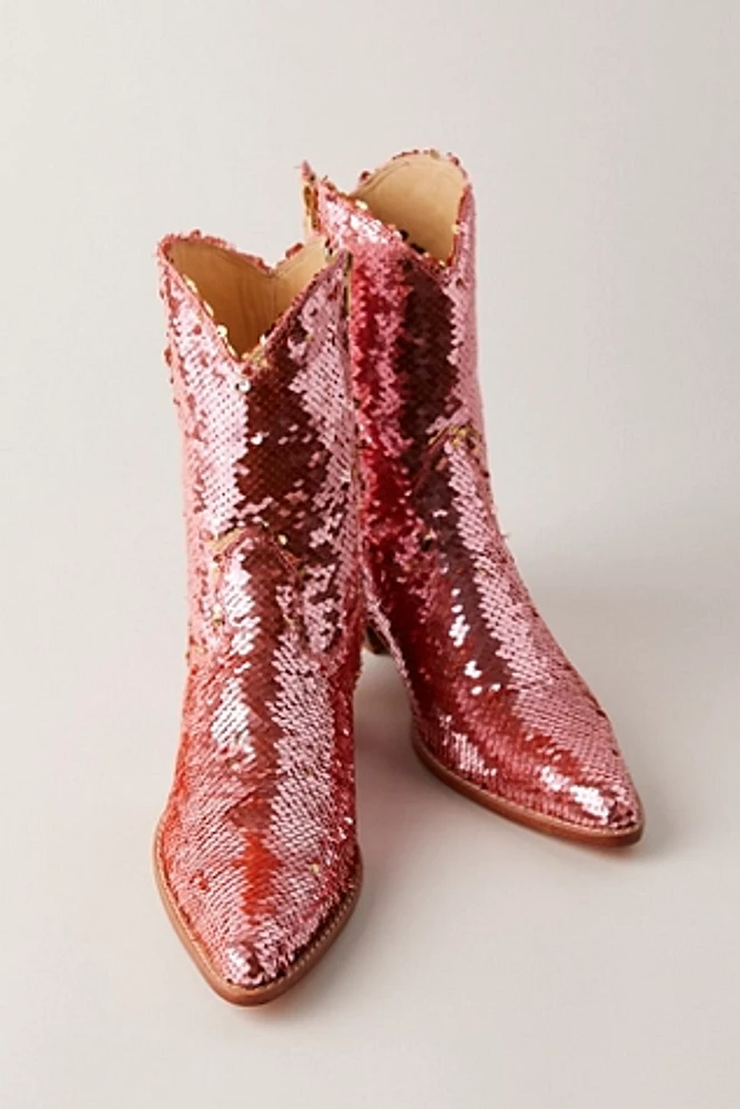 Chameleon Sequin Boots