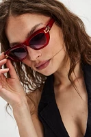 Bombshell Embellished Cat-Eye Sunglasses