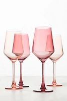 Colored Wine Glasses, Set of 4