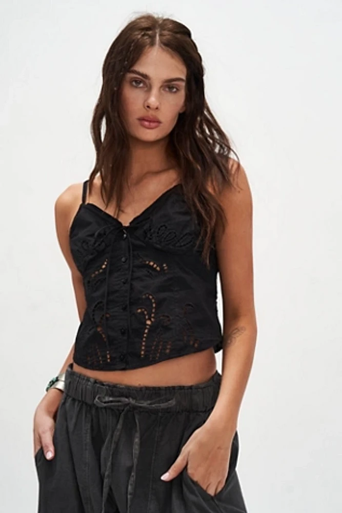 Sweet Sammi Eyelet Top