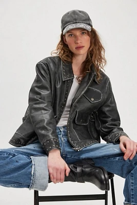 Found Studded Leather Jacket