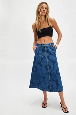 Marimekko Maridenim Suoritus Unikko Skirt
