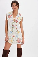 Willow Embroidered Mini Dress