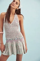 Flirty Florals Smocked Mini Dress