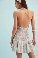 Flirty Florals Smocked Mini Dress