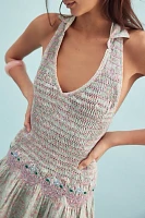 Flirty Florals Smocked Mini Dress