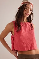 Nora Cotton-Linen Top