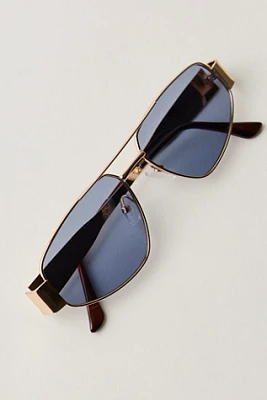 By The Shore Metal Aviator Sunglasses