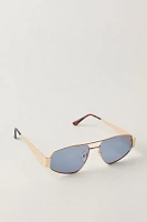 By The Shore Metal Aviator Sunglasses