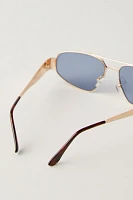 By The Shore Metal Aviator Sunglasses