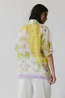 Anna Sui Printed Collared PJ Top