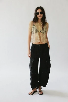 Anna Sui Lace Tie Bed Jacket