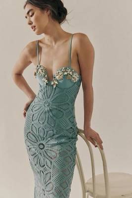PatBo Camila Crochet Embroidered Dress