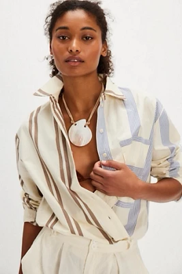 Thinking MU Poplin Striped Marcelle Shirt