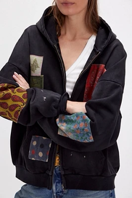 Found Tapestry Patchwork Zip-Up