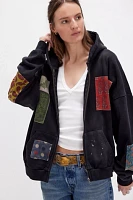 Found Tapestry Patchwork Zip-Up