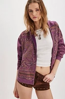 Found Motif Zip-Up Hoodie