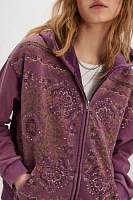 Found Motif Zip-Up Hoodie