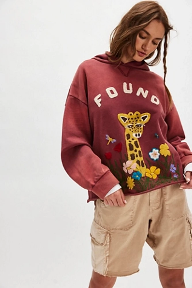 Found Embroidered Wildlife Hoodie