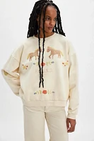 Found Floral Horse Farm Crewneck