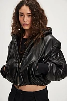 Oval Square Tempo Leather Jacket