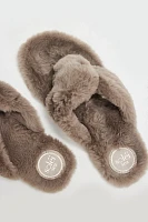 Izzie Faux Fur Flip-Flops