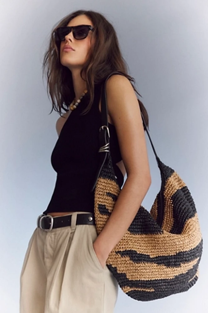 Santorini Straw Tote Bag