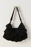 Rae Ruffle Shoulder Bag